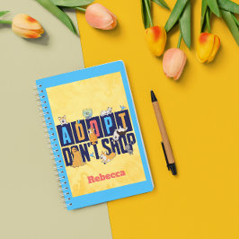 Aangepaste gepersonaliseerde Pet rescue Hond Kat l Notitieboek