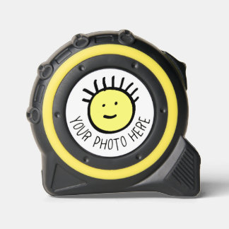 Aangepaste gepersonaliseerde Photo Yellow Tape-maa Rolmaat