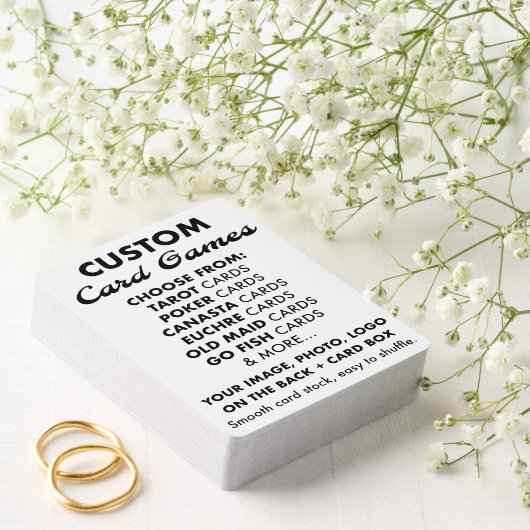 Aangepaste gepersonaliseerde PINOCHLE speelkaarten (Insitu (Huwelijk))