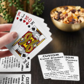 Aangepaste gepersonaliseerde PINOCHLE speelkaarten (Insitu)
