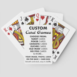 Aangepaste gepersonaliseerde POKER Speelkaarten Pa