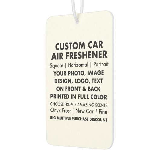 Aangepaste gepersonaliseerde PORTRAIT CAR AIR FRES Luchtverfrisser (Links)