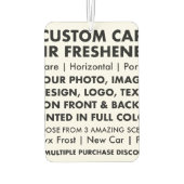 Aangepaste gepersonaliseerde PORTRAIT CAR AIR FRES Luchtverfrisser (Achterkant)