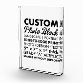 Aangepaste Gepersonaliseerde Portret Foto Papergew (Rechts)