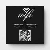 Aangepaste gepersonaliseerde QR-code met WiFi-wach Fotoplaat (Voorkant)