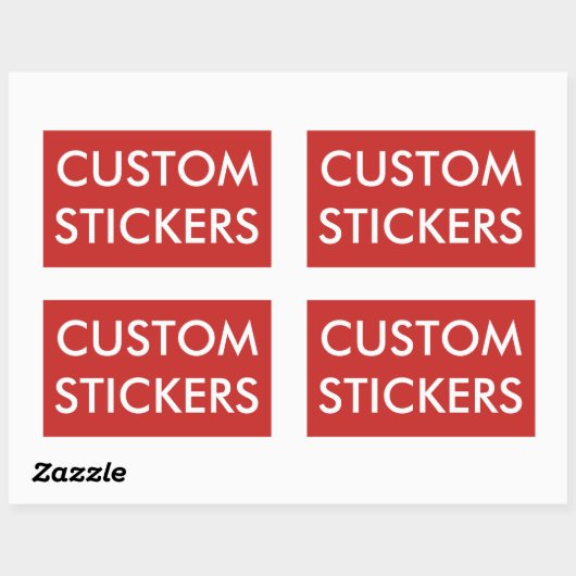 Aangepaste gepersonaliseerde rechthoekige Stickers (Vel)