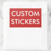 Aangepaste gepersonaliseerde rechthoekige Stickers (Tas)