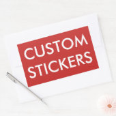 Aangepaste gepersonaliseerde rechthoekige Stickers (Envelop)