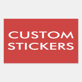 Aangepaste gepersonaliseerde rechthoekige Stickers