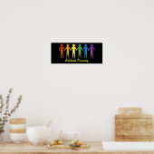 Aangepaste gepersonaliseerde regenboogpride banner poster (Keuken)
