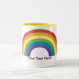 Aangepaste gepersonaliseerde regenboogpride Mokken