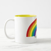 Aangepaste gepersonaliseerde regenboogpride Mokken (Links)