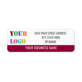 Aangepaste gepersonaliseerde retouradresslabels Sj Etiket (Voorkant)