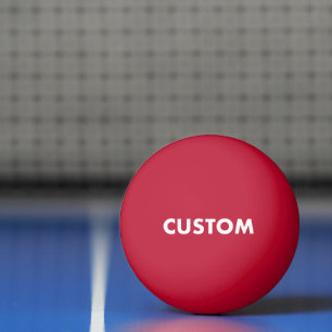 Aangepaste Gepersonaliseerde Rode Tafeltennis Pingpongbal