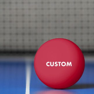Aangepaste Gepersonaliseerde Rode Tafeltennis Pingpongbal