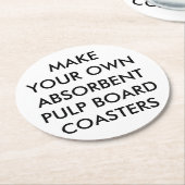 Aangepaste gepersonaliseerde ronde absorberende On Kartonnen Onderzetter (Gebogen)