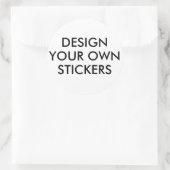 Aangepaste gepersonaliseerde ronde cirkel Stickers (Tas)