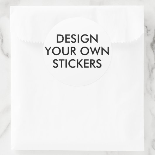 Aangepaste gepersonaliseerde ronde cirkel Stickers (Tas)