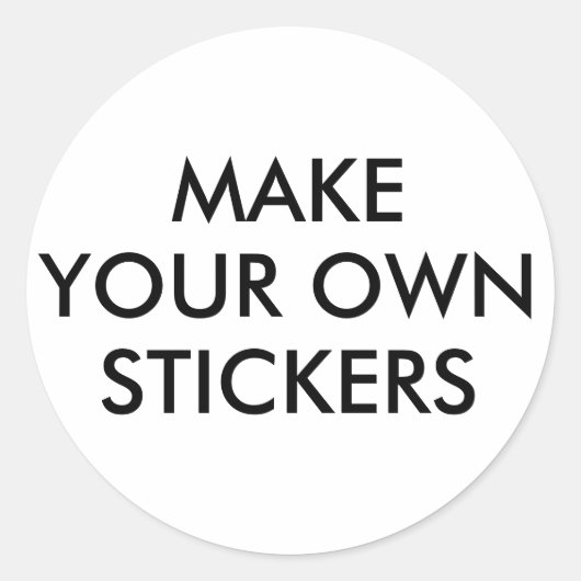 Aangepaste gepersonaliseerde ronde cirkel Stickers (Voorkant)