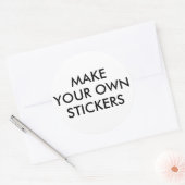 Aangepaste gepersonaliseerde ronde cirkel Stickers (Envelop)