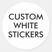 Aangepaste gepersonaliseerde ronde cirkel Stickers (Voorkant)