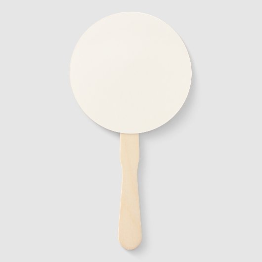 Aangepaste gepersonaliseerde RONDE ECRU BRUILOFT F Handwaaier (Achterkant)