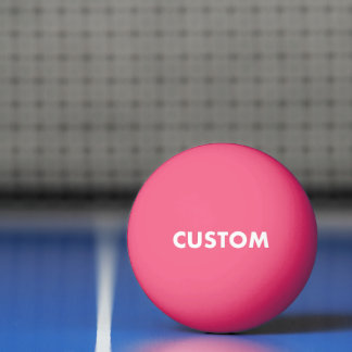 Aangepaste gepersonaliseerde roze tafeltennis pingpongbal