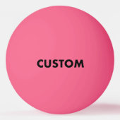Aangepaste gepersonaliseerde roze tafeltennis pingpongbal (Achterkant)