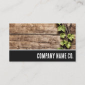 Aangepaste gepersonaliseerde rustieke visitekaarts visitekaartje (Achterkant)