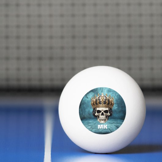 Aangepaste gepersonaliseerde schedel pingpongbal (Net)
