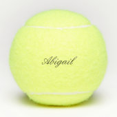 Aangepaste gepersonaliseerde scriptnaam tennisball tennisballen (Voorkant)