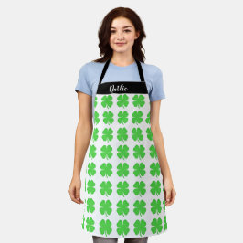 Aangepaste gepersonaliseerde Shamrock Aprons #moed Schort
