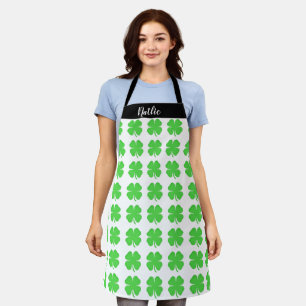 Aangepaste gepersonaliseerde Shamrock Aprons #moed Schort