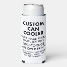 Aangepaste gepersonaliseerde slanke blikje koeler