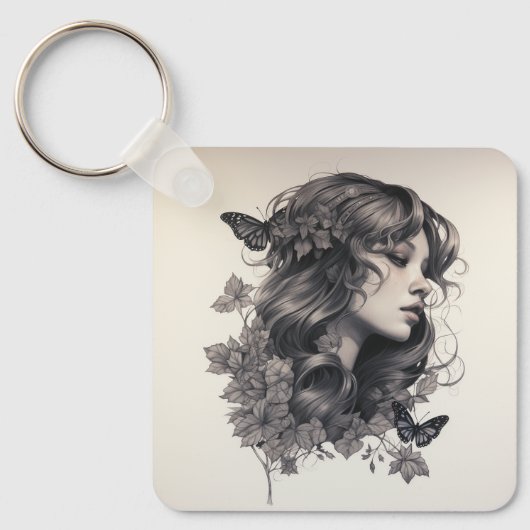 Aangepaste gepersonaliseerde sleutelhanger Voeg uw (Voorkant)