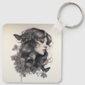 Aangepaste gepersonaliseerde sleutelhanger Voeg uw (Achterkant)
