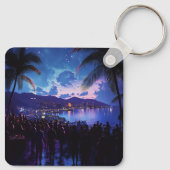Aangepaste gepersonaliseerde sleutelhanger voor ha (Achterkant)