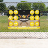Aangepaste gepersonaliseerde softbalbanner ideeën spandoek (Insitu)