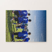 Aangepaste gepersonaliseerde sportteamfoto legpuzzel (Horizontaal)