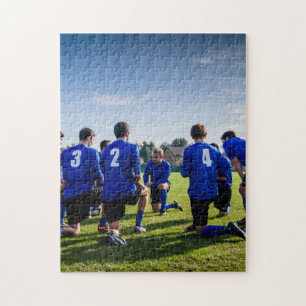 Aangepaste gepersonaliseerde sportteamfoto legpuzzel
