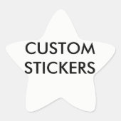 Aangepaste gepersonaliseerde Star Stickers Blank S (Voorkant)