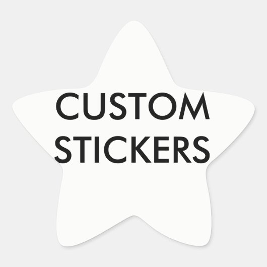 Aangepaste gepersonaliseerde Star Stickers Blank S (Voorkant)