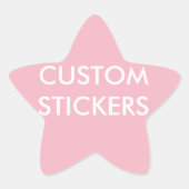 Aangepaste gepersonaliseerde Star Stickers Blank S (Voorkant)
