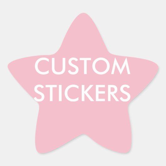 Aangepaste gepersonaliseerde Star Stickers Blank S (Voorkant)