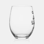 Aangepaste gepersonaliseerde Stemless wijnglas 16o Zonder Voet (Rechts)