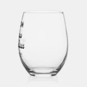 Aangepaste gepersonaliseerde Stemless wijnglas 16o Zonder Voet (Links)
