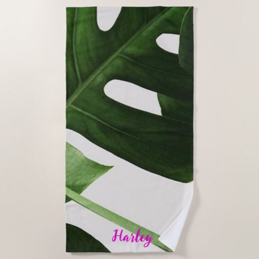 Aangepaste gepersonaliseerde strandlaken (Voorkant)