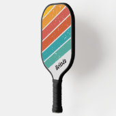 Aangepaste gepersonaliseerde  strepen pickleball paddle (Links)