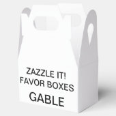 Aangepaste gepersonaliseerde tabel Favor Boxes Lee Bedankdoosjes (Geopend)