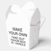 Aangepaste gepersonaliseerde Take Out Favor Box w Bedankdoosjes (Geopend)